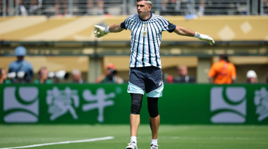 La arenga del Dibu Martínez en el entretiempo de la final: "Para atrás juegan los cagones"