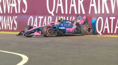 Franco Colapinto sufrió un accidente en la FP2 y no pudo completar la práctica
