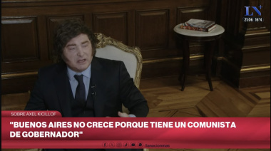 Milei: “La provincia de Buenos Aires no crece porque tiene un comunista gobernando”