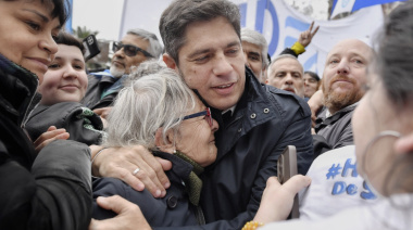 Kicillof dijo que Milei “cruzo un límite” y lanzó su primera frase de campaña: “Aguante Argentina, falta menos”