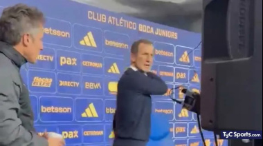 La divertida chicana entre Guillermo y Arruabarrena en la conferencia post Boca-Vélez