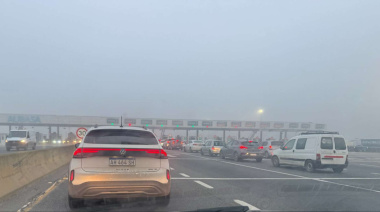 Niebla y choques complican el tránsito en la Autopista La Plata-Buenos Aires