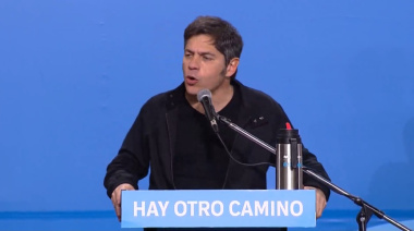 Axel le habló a la juventud; el mensaje a Máximo y Massa: “Una alternativa que sea fuerte no va a salir de una rosca o de una reunión entre cuatro paredes”