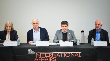 Kicillof participó en The New School de una charla sobre el futuro de América Latina