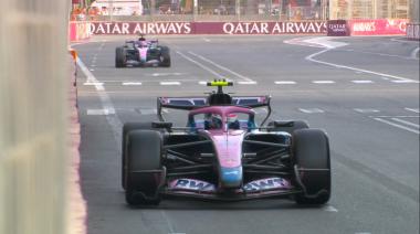 Colapinto ayudó a Gasly a llegar a Q3 y después se metió solo: largará décimo en Bakú