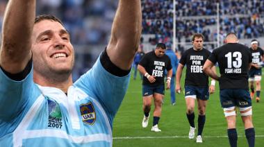 Los Pumas homenajearon al rugbier platense, Federico Aramburú, antes del juicio en Francia
