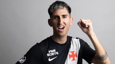 Alan Lescano fue presentado en Vasco da Gama y tuvo un guiño para Gimnasia