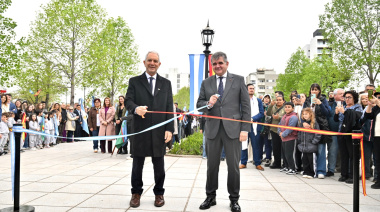 Alak inauguró la nueva Plaza España de La Plata: qué obras se realizaron