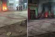 Voraz incendio en calle 6: un taller de motos fue reducido a cenizas tras un ataque intencional