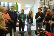 Los candidatos de Fuerza Patria La Plata recorrieron comercios del centro platense