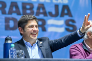 Kicillof cerró el primer acto de Fuerza Patria en La Plata con fuerte respaldo sindical