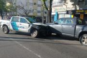 La Plata: el insólito choque de un patrullero tras una persecución policial