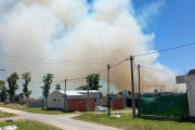 La Plata: incendio en una cantera en barrio Frisón