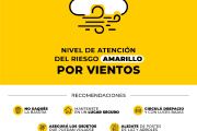 Municipalidad de La Plata: rige una alerta amarilla por vientos este domingo