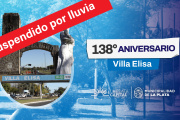 Suspendieron los festejos por el aniversario de Villa Elisa por lluvias