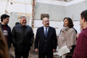 De cara a 2027: Tauber recorrió las obras del nuevo edificio anexo de Derecho