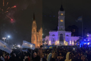 ¡En las buenas y en las malas! La Plata salió a la calle para agradecer a la Scaloneta