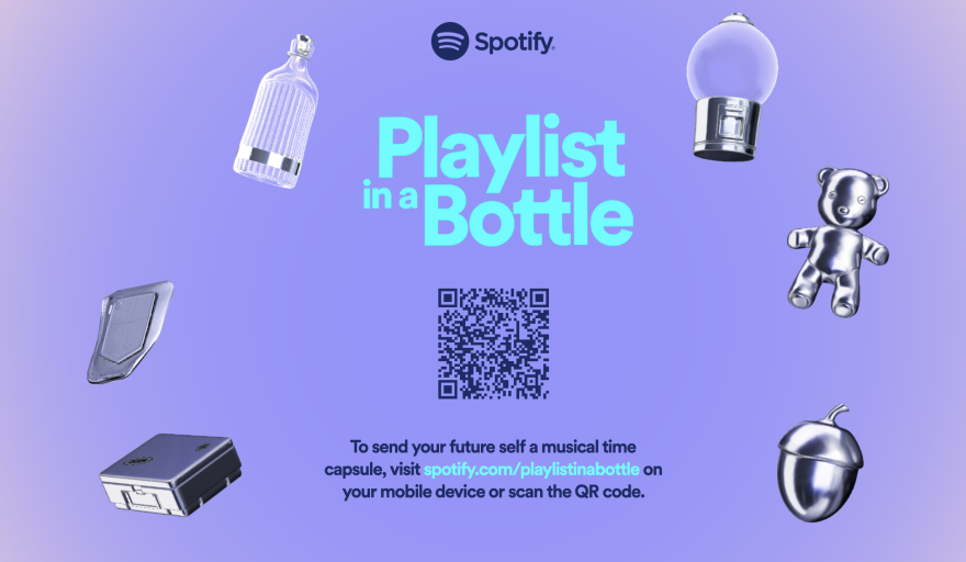 Spotify lanza “Playlist In A Bottle” una lista de reproducción para tu “yo del futuro” En Agenda