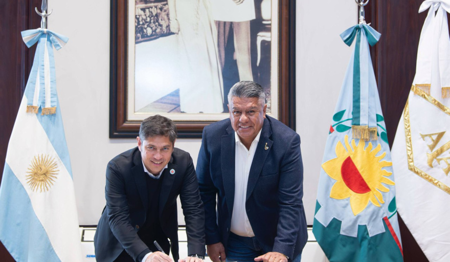 Tapia y Kicillof firmaron el convenio por el uso del estadio Único Diego Armando Maradona