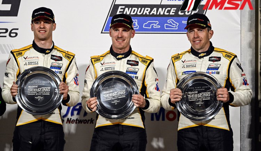 Varrone remontó desde el 8° y subió al podio en las 12 Horas de Sebring